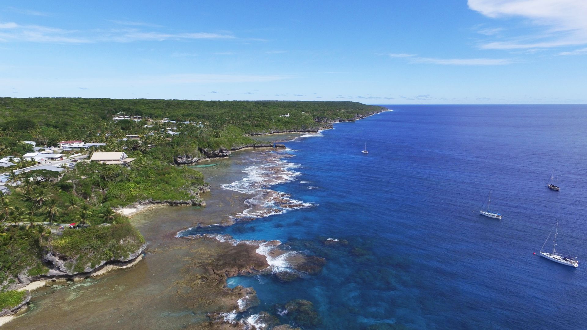 Ariel View of Moorings at Niue