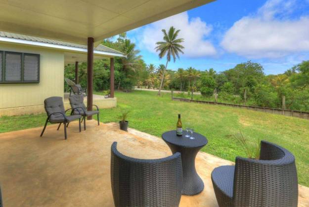 outdoor area with a beautiful view of the property
