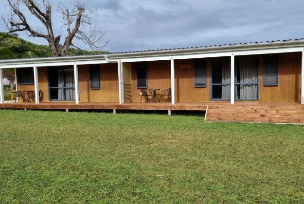 an image of tuaga lodge from the outside